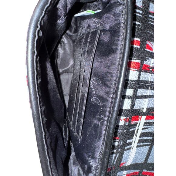 Vera Bradley Black Multicolor Plaid Design Small Adjustable Strap Crossbody Bag - Picture 6 of 10